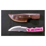 Straight Back Knife With Sheath