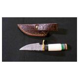 Straight Back Knife With Sheath