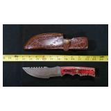 Straight Back Knife With Sheath