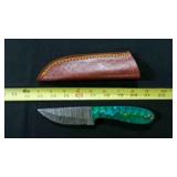 Straight Back Knife With Sheath