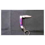 Miniature Folding Pocket Knife With Keychain