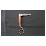 Miniature Folding Pocket Knife With Keychain