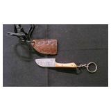 Miniature Clever Knife With Sheath & keychain