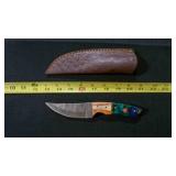 Trailing Point Knife With Sheath