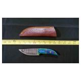 Straight Back Knife With Sheath