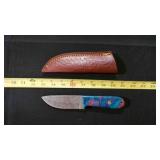 Drop Point Knife With Sheath