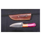 Drop Point Knife With Sheath