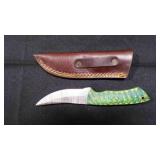 Trailing Point Knife With Sheath