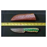 Straight Back Knife With Sheath