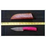 Drop Point Knife With Sheath