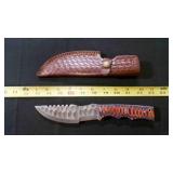 Straight Back Knife With Sheath