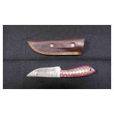 Straight Back Knife With Sheath