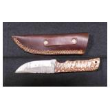 Straight Back Knife With Sheath