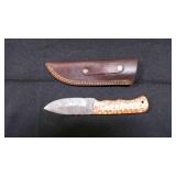 Spear Point Knife With Sheath