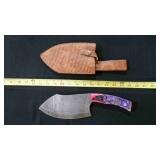 Cleaver Knife With Sheath