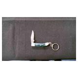 Miniature Folding Pocket Knife With Keychain