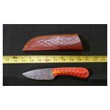 Drop Point Knife With Sheath