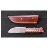 Straight Back Knife With Sheath
