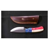 Drop Point Knife With Sheath