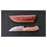 Straight Back Knife With Sheath