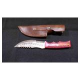 Straight Back Knife With Sheath