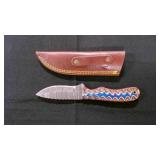 Spear Point Knife With Sheath