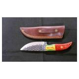 Straight Back Knife With Sheath