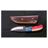 Drop Point Knife With Sheath