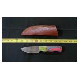 Spear Point Knife With Sheath
