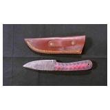 Drop Point Knife With Sheath