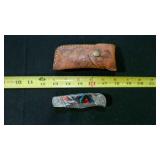 Folding Pocket knife With Sheath