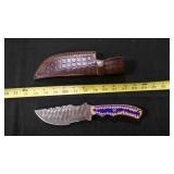 Straight Back Knife With Sheath