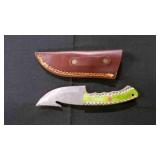 Gut Hook Knife With Sheath