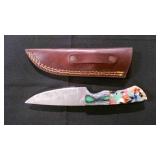 Drop Point Knife With Sheath