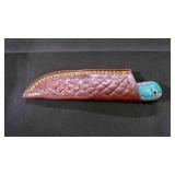 Spear Point Knife With Sheath