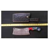 Cleaver Knife With Sheath