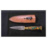 Double Edge Dagger Knife With Sheath