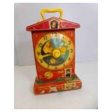 1968 Fisher Price Music Clock Teaching Clock