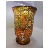 Mosaic Chip Glass Candle Holder Vase