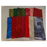 14 Fat Quarter Pieces of Cotton Fabric