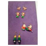 4 Pair Pierced Earrings