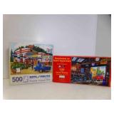 2) Open Box Jigsaw Puzzles - Automotive Motorcycle