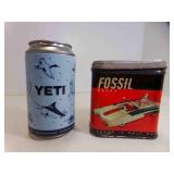 1998 Fossil Watch Tin -Dented & Yeti Brand Limited