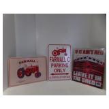 Farmall International Harvester Reproduction Tin