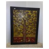 Metal & Wood HEAVY Tree of Life Wall Hanger