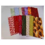 14 Fat Quarter Pieces of Cotton Fabric
