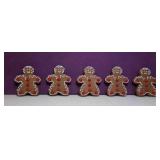 Set of 5 Gingerbread Man Button Covers