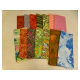 14 Fat Quarter Pieces of Cotton Fabric
