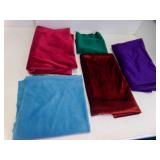 5 Pieces of Velour Fabric - SEE PICS for Size