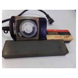 Electric Indoor Outdoor Timer & Sharpening Stone